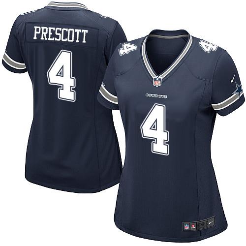 cheap nfl jerseys using paypal Women\\’s Dallas Cowboys #4 Dak Prescott ...